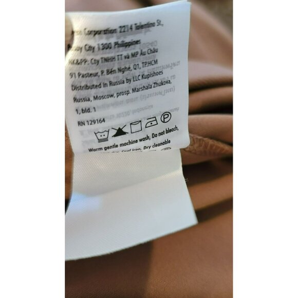 Cotton On Flare Pants Womans Pull On Cocoa Bean Brown Tall Size Small JJ1538 - Picture 11 of 12